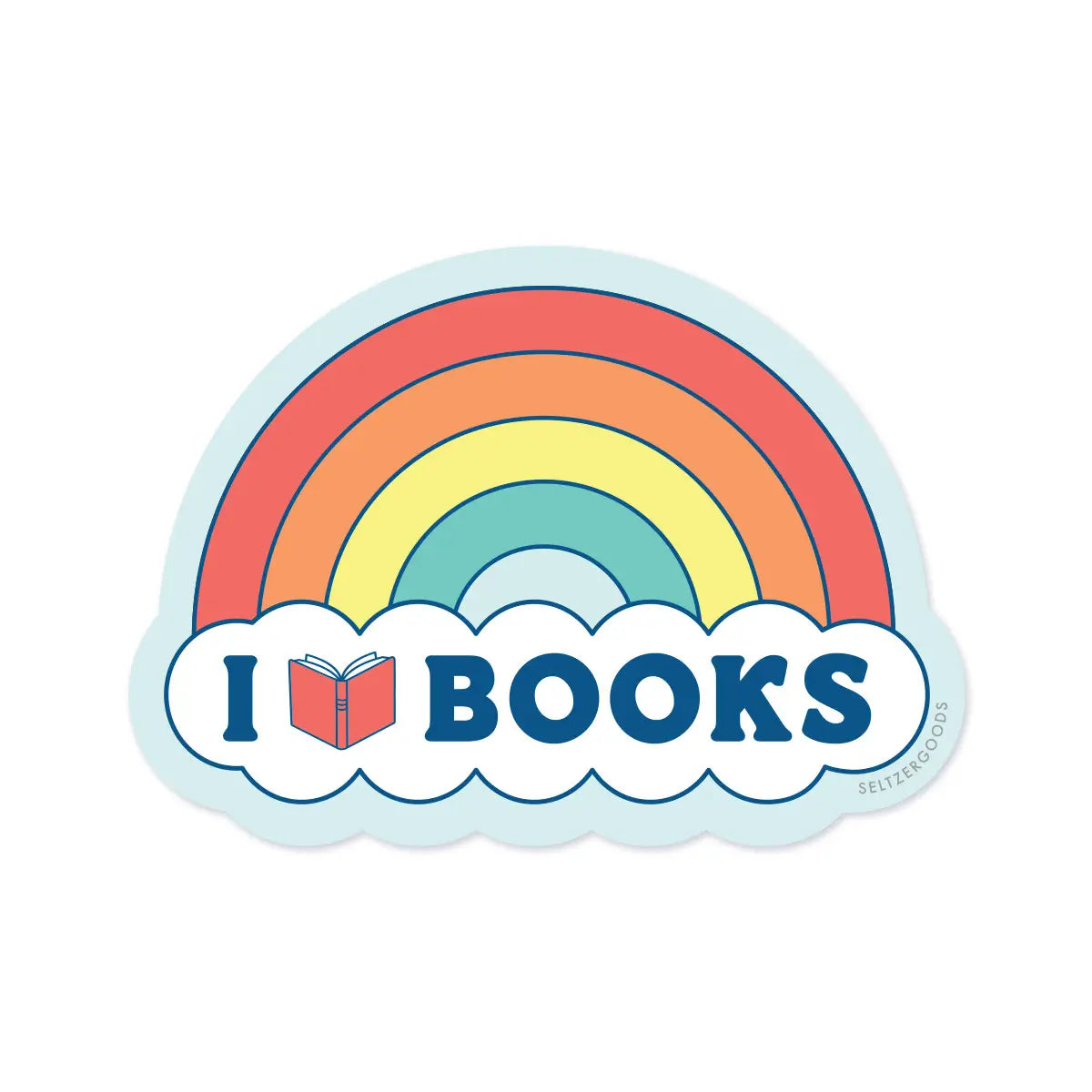 Rainbow Books | Vinyl Sticker