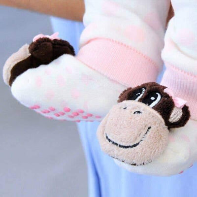 Boogie Toes Monkey Girl Rattle Sock - Liventi - The Sock Monster