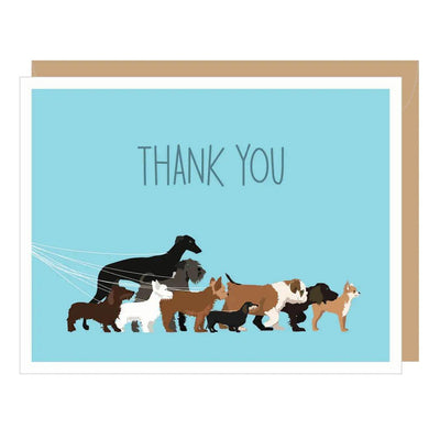 Dogwalk Thank You, Card - Apartment 2 Cards - The Sock Monster