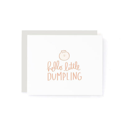 Hello Little Dumpling Congrats Baby Card - A Jar Of Pickles - The Sock Monster