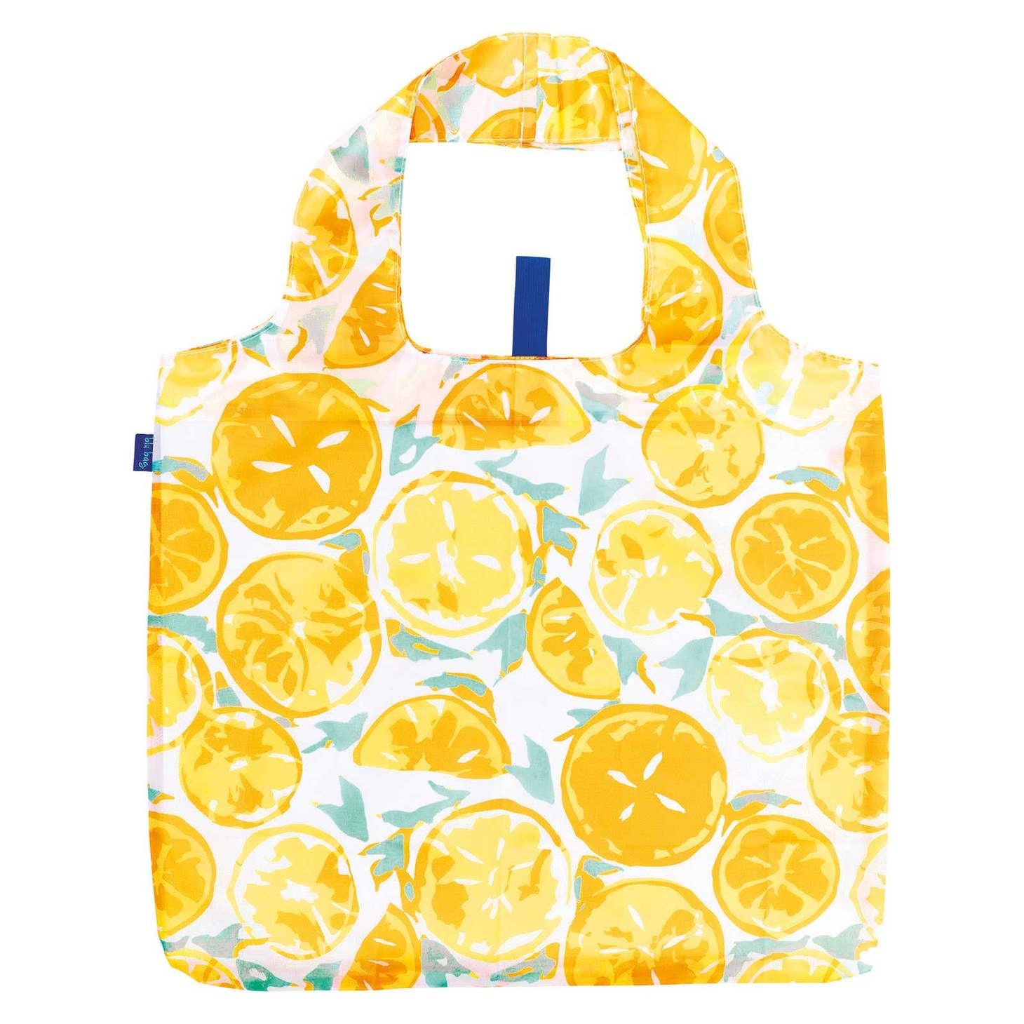 Lemon Slices Blu Bag Reusable Bag The Sock Monster