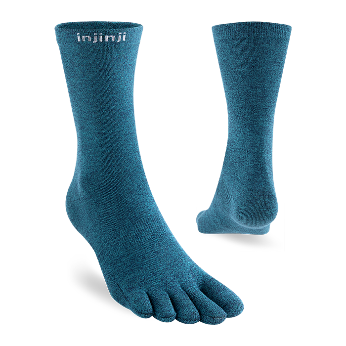 Calzini A Dita Injinji Performance Liner Lightweight - CoolMax, Alti, Neri - Antivescica Per Corsa E Trekking