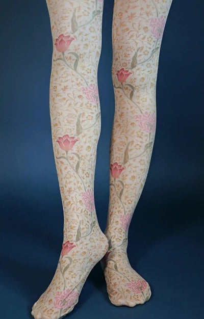 Medway by WILLIAM MORRIS | Printed Tights - Tabbisocks - The Sock Monster