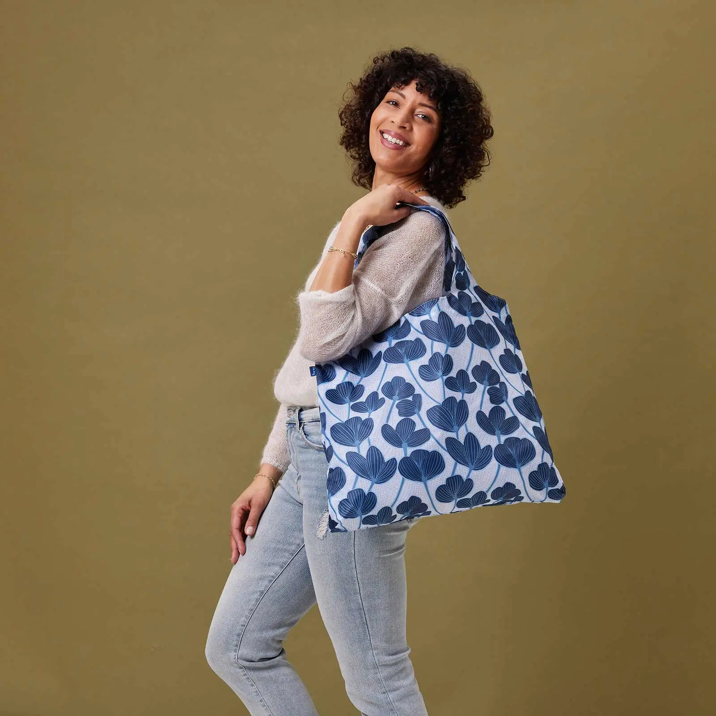 Modern Poppy | 'Blu Bag' | Reusable Bag