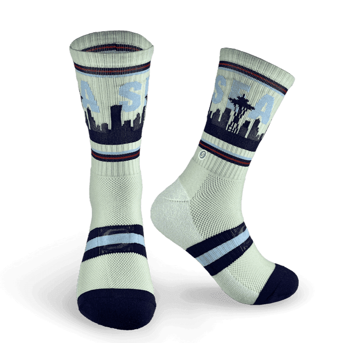 SkyLine Seattle Socks - Rink - Skyline Socks - The Sock Monster