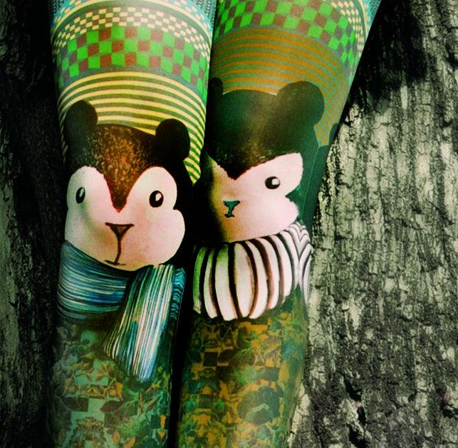 The 2 Zamis tights - Marie Antoilette - The Sock Monster