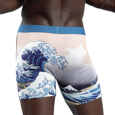 The Great Wave Off Kanagawa, Boxer Briefs - Good Luck Sock - The Sock Monster