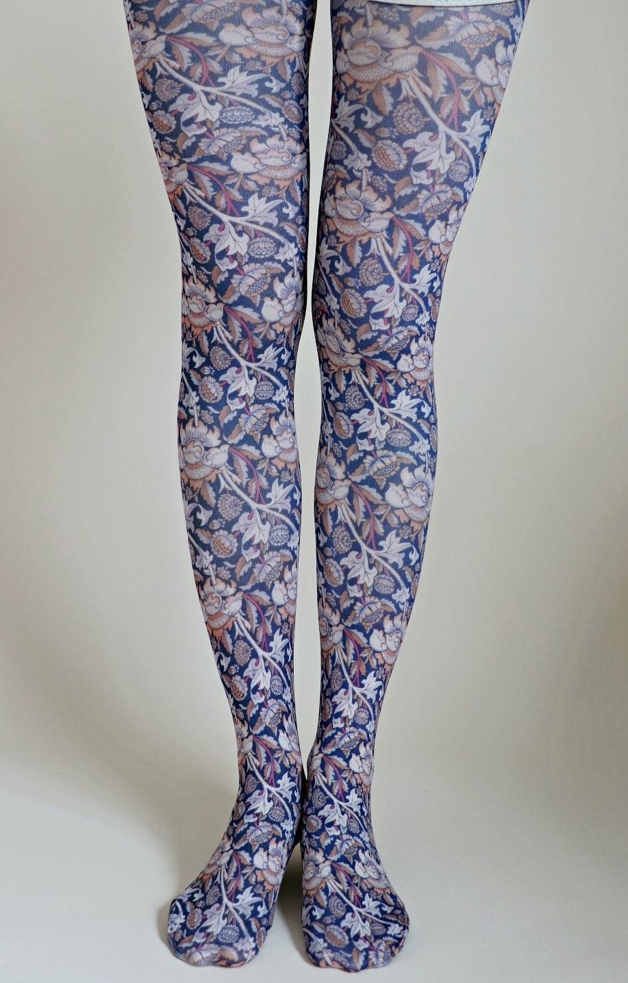 William Morris Collection in 2023  Printed tights, Tights, Socks and tights