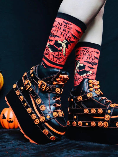 100% That Witch, Womens Crew - Groovy Things - The Sock Monster