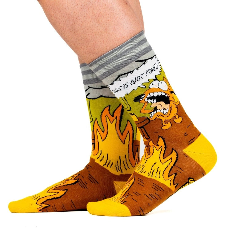 This Is Fine. Also, Not Fine. | Crew Socks