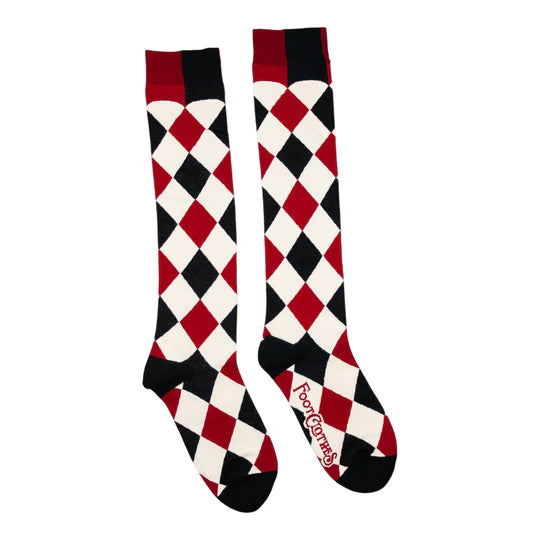 Haunting Harlequin | Knee High Socks