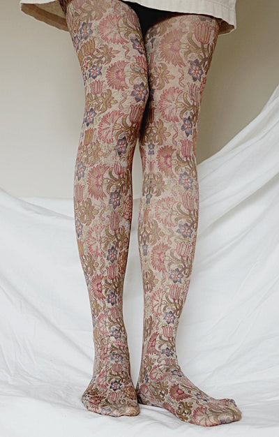 17th Century Panel | Printed Tights - Tabbisocks - The Sock Monster
