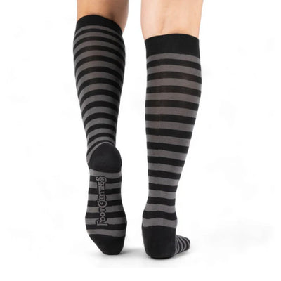 Smoke and Black Stripes | Knee High Socks