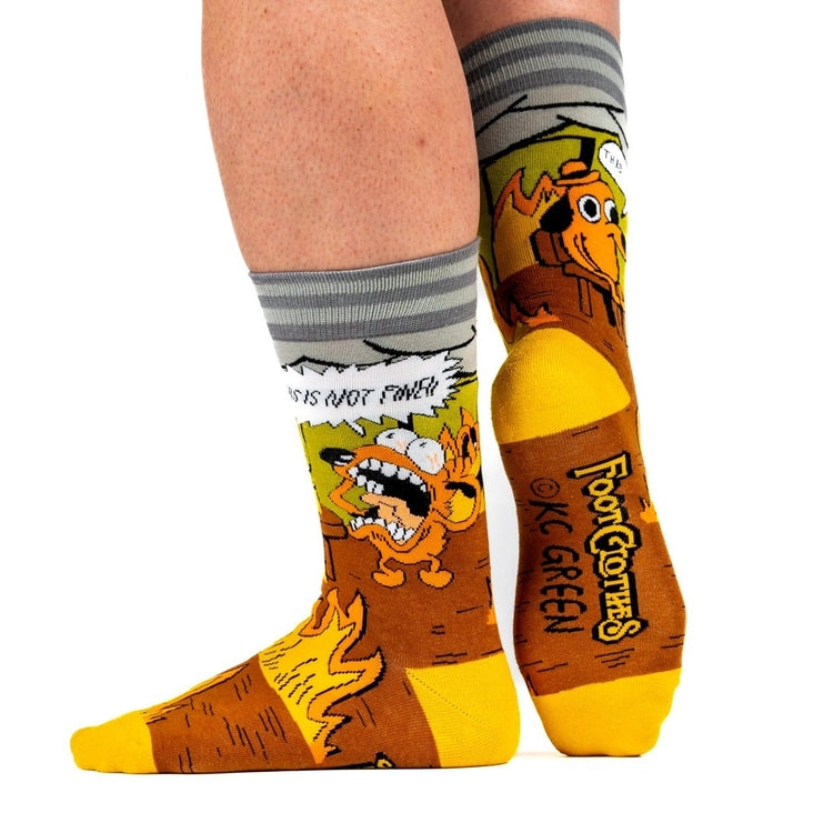 This Is Fine. Also, Not Fine. | Crew Socks