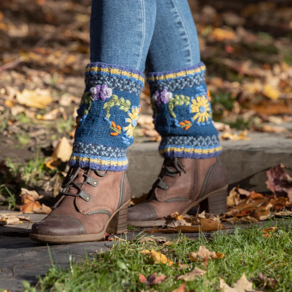 Abigail | Handmade in Nepal |  Wool Knit Boot Cuffs