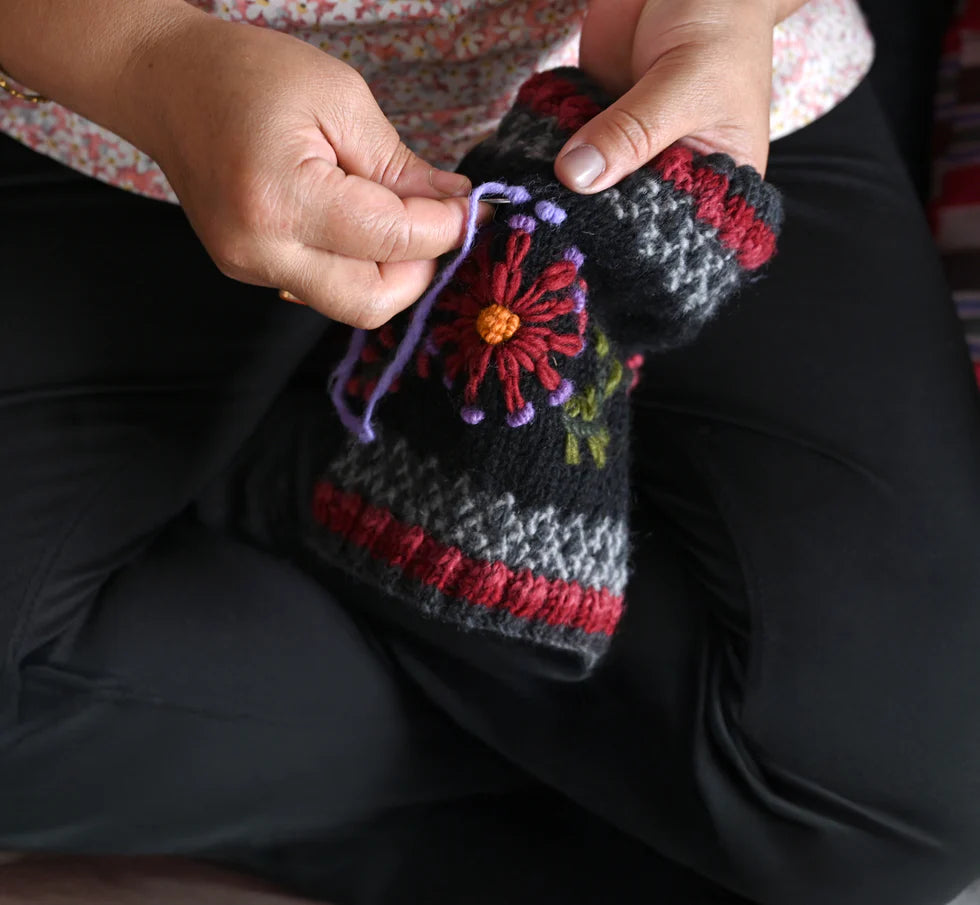 Abigail | Handmade in Nepal |  Wool Knit Boot Cuffs