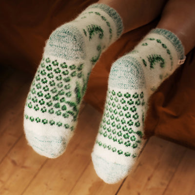 Fiddle-Leaf Forest | Merino Wool | Crew Socks