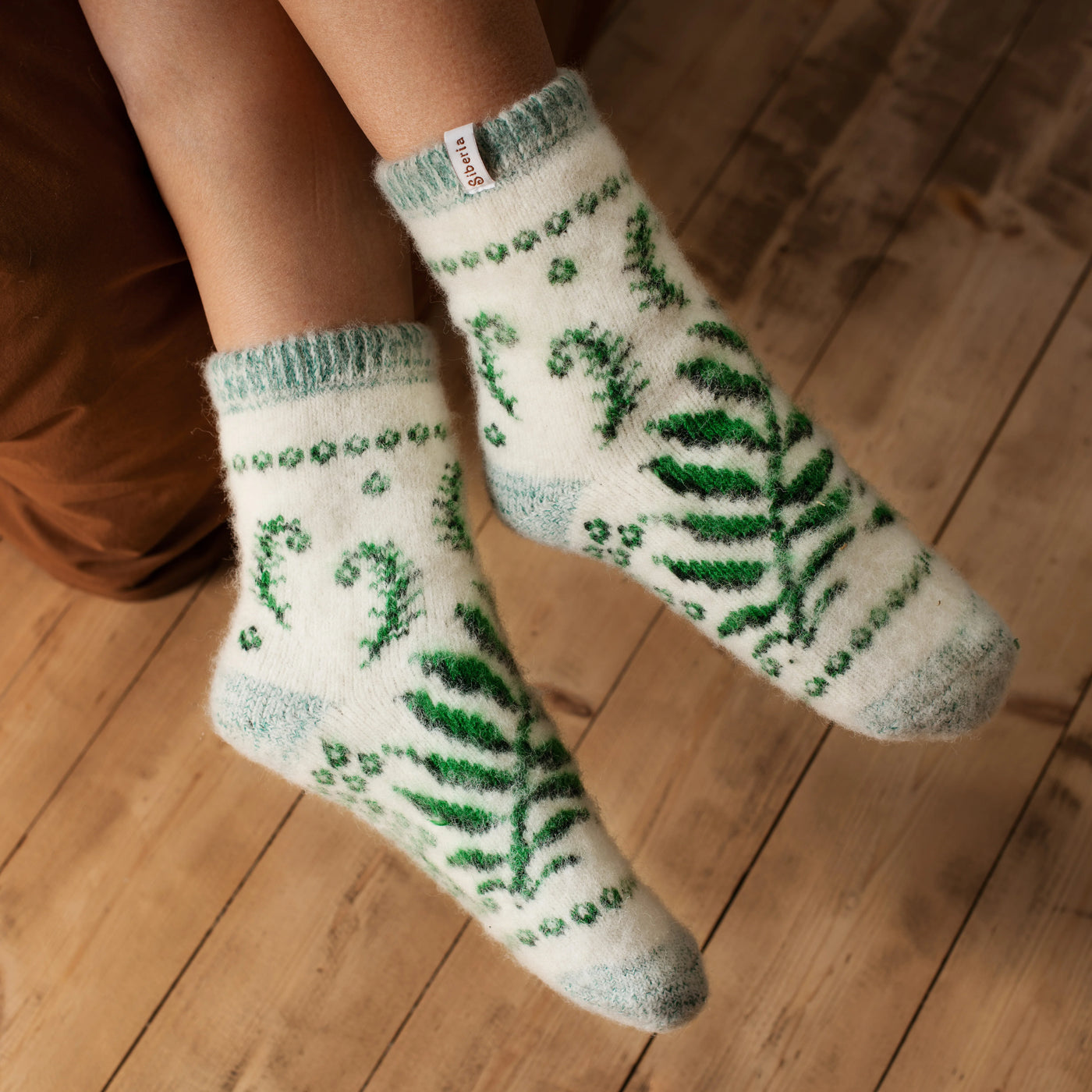 Fiddle-Leaf Forest | Merino Wool | Crew Socks