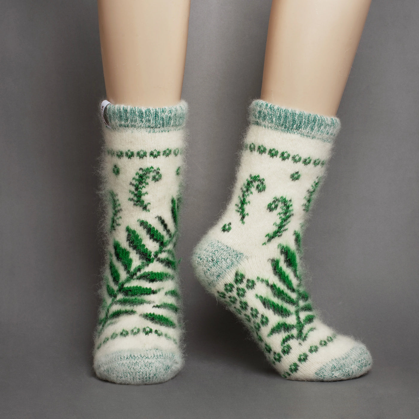 Fiddle-Leaf Forest | Merino Wool | Crew Socks