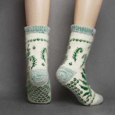 Fiddle-Leaf Forest | Merino Wool | Crew Socks