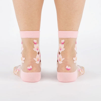 Cherry Blossoms | Sheer Women's Crew