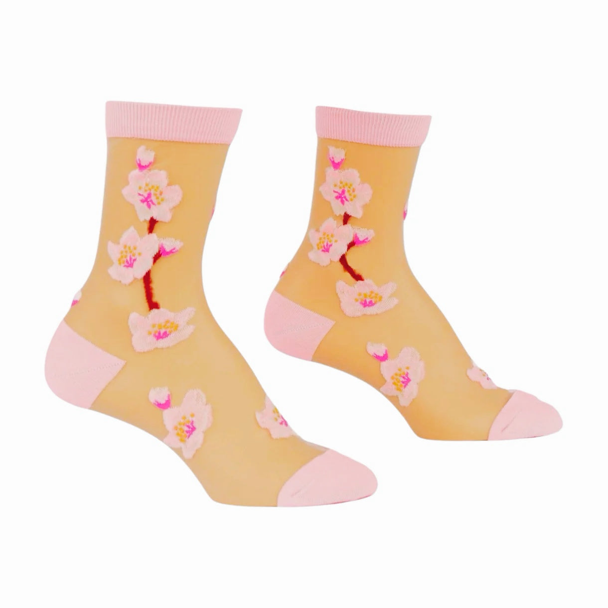 Cherry Blossoms | Sheer Women's Crew