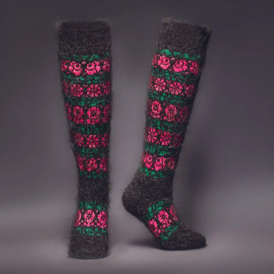 Bountiful Blossoms | Goat Wool  | Women's Knee-High