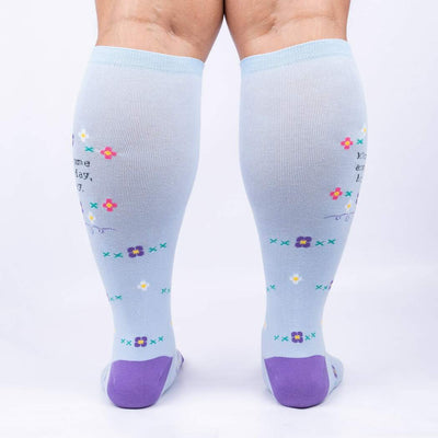 Kick Some Ass Today, Honey | All Gender Stretch-It™  Wide Calf Knee-high
