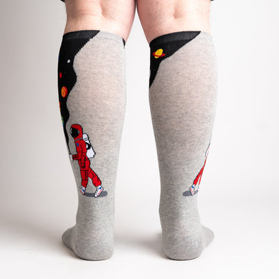 Moon Walk in the Morning | All Gender | Stretch-It™ | Wide Calf Knee-high