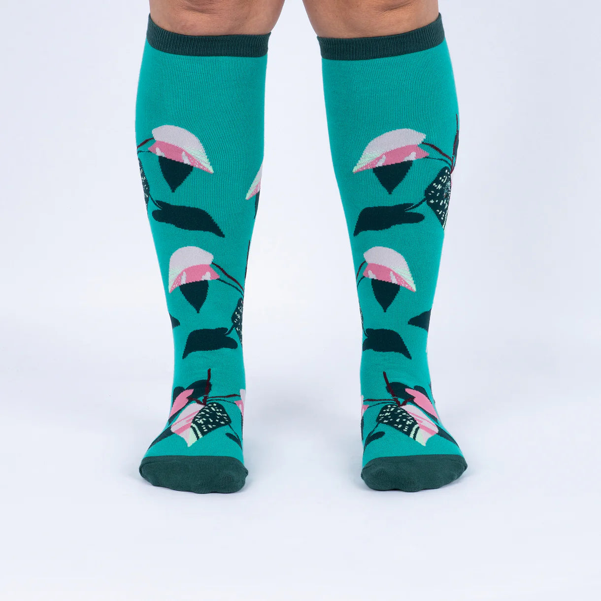 Philodendron | All Gender Stretch-It™ Wide Calf Knee-high