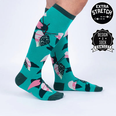 Philodendron | All Gender Stretch-It™ Wide Calf Knee-high