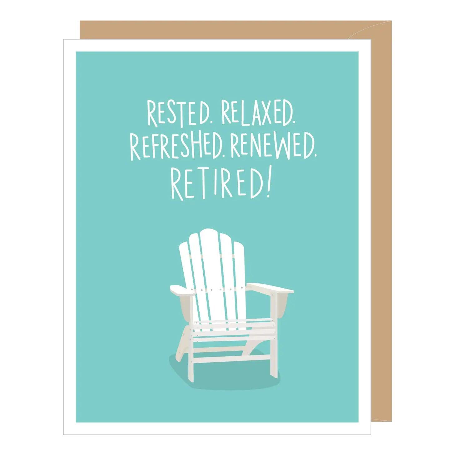 Adirondack Chair | Retirement Card – The Sock Monster