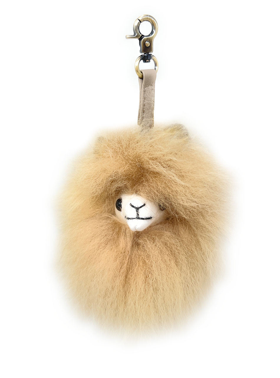 Fluffy Alpaca Head | Keychain Accessory