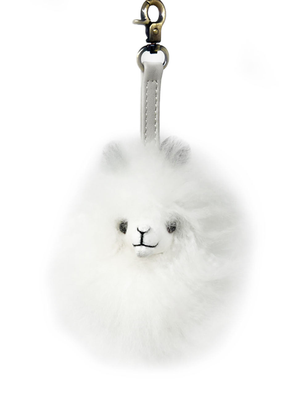 Fluffy Alpaca Head | Keychain Accessory