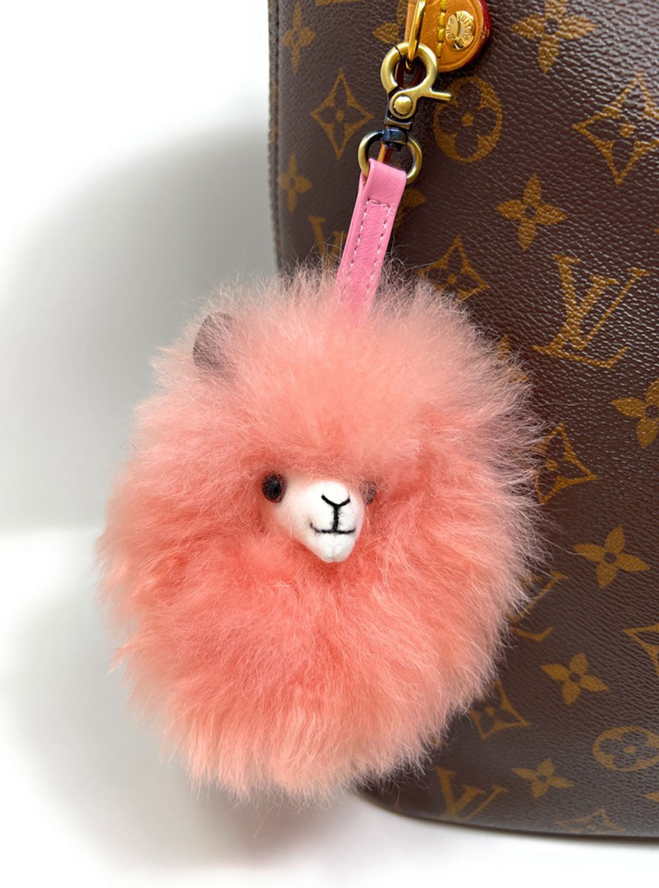 Fluffy Alpaca Head | Keychain Accessory