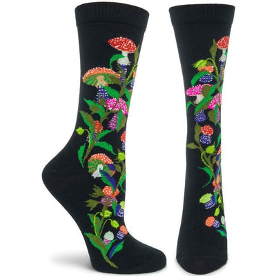 Amanita Muscaria - Witches Garden, Women's Crew - Ozone Design Inc - The Sock Monster