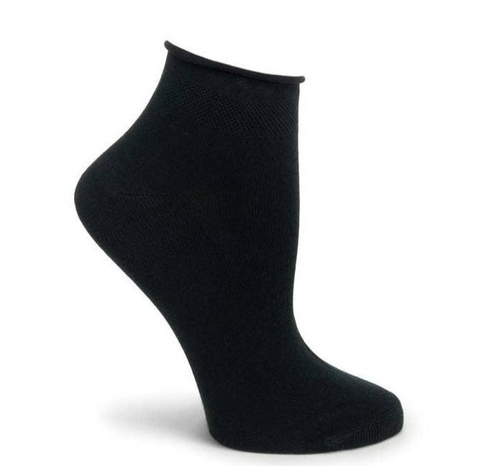 Ankle Zone, Women's | Pima Cotton | Roll-Top | Crew - Ozone Design Inc - The Sock Monster