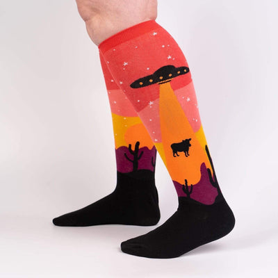 Area 51, All Gender Stretch-It™ Wide Calf Knee-high - Sock It To Me - The Sock Monster