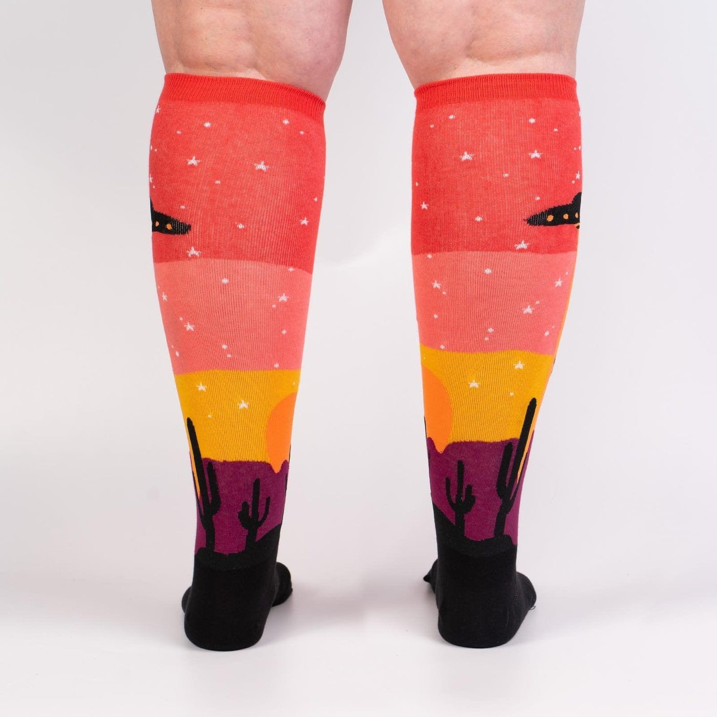 Area 51, All Gender Stretch-It™ Wide Calf Knee-high - Sock It To Me - The Sock Monster