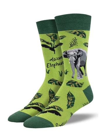 ASIAN ELEPHANT, Men's Crew - Socksmith - The Sock Monster