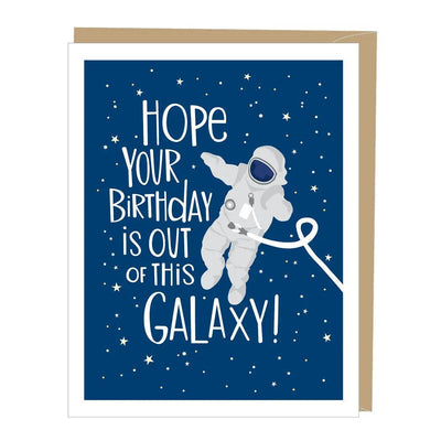 Astronaut Birthday, Greeting Card - Apartment 2 Cards - The Sock Monster