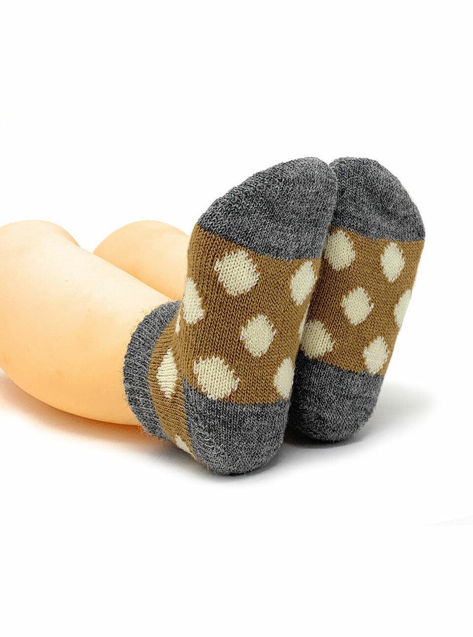 Baby Alpaca "Spot-On" Infant & Toddler Ankle Socks - Warrior Alpaca - The Sock Monster