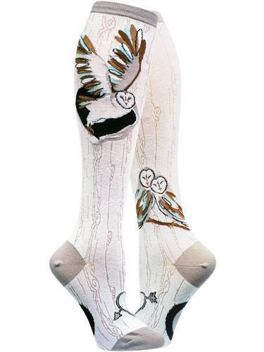 Barn Owl, Women's Knee-high - ModSock - The Sock Monster