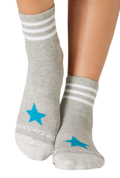 Be Confident Micro-Crew | Grip Socks | Small/Medium