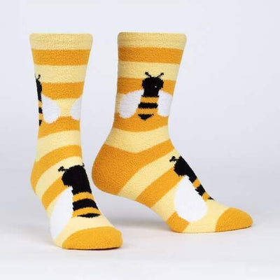 Bee Cozy | Women's Slipper Sock - Sock It To Me - The Sock Monster