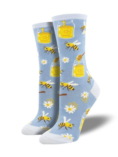 Bee My Honey, Women's Crew - Socksmith - The Sock Monster