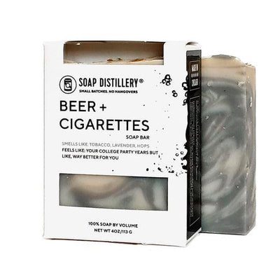 Beer + Cigarettes Soap Bar - Soap Distillery - The Sock Monster