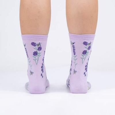 Bees and Lavender, Women's Crew - Sock It To Me - The Sock Monster