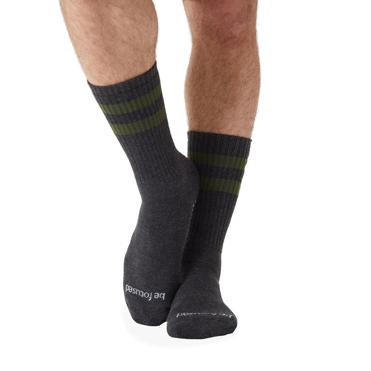 Be Focused Crew | Grip Socks | Large