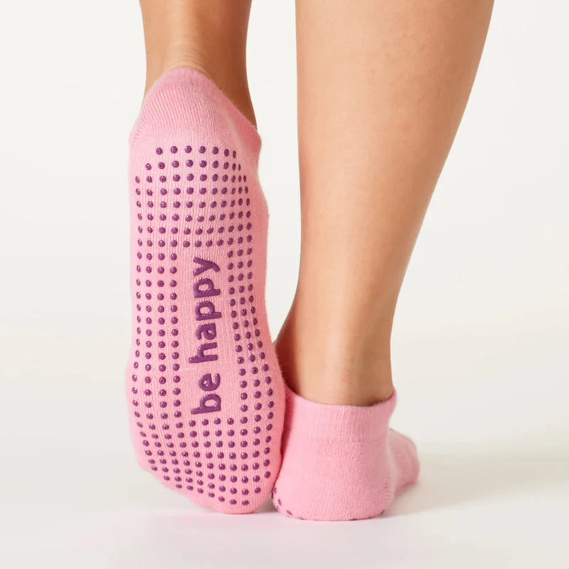 Be Happy | Grip Socks | Small/Medium